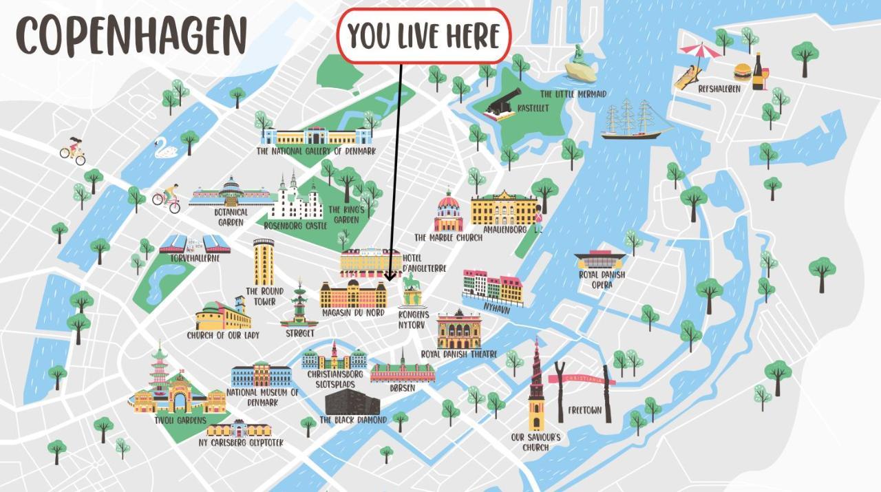 Perfect For Friends & Families 2 Bedroom Apartment In Cph 코펜하겐 외부 사진